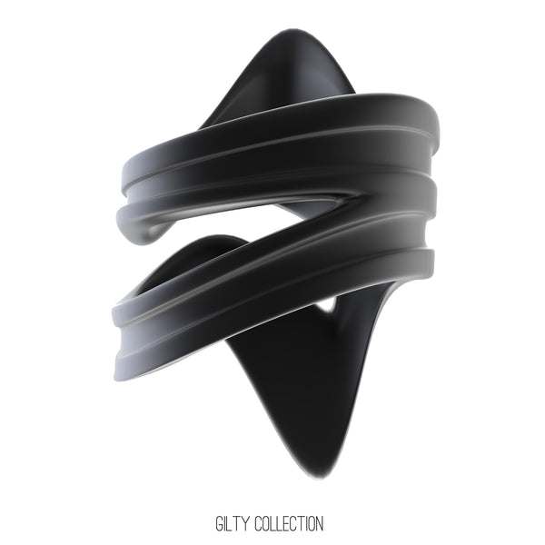 Gilty-collection-wave-ring-matte-black-steel-render-02